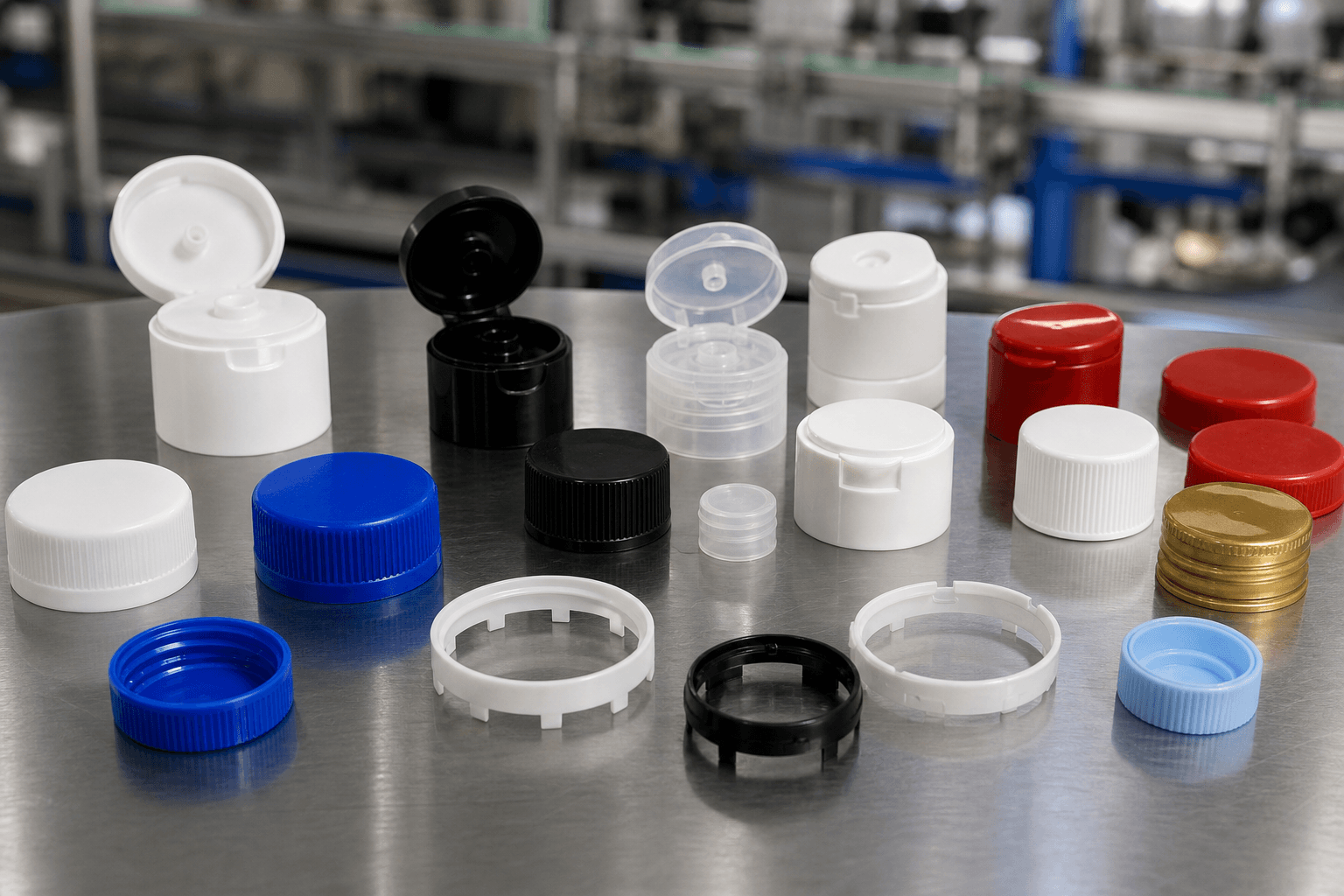 packaging closures caps realistic