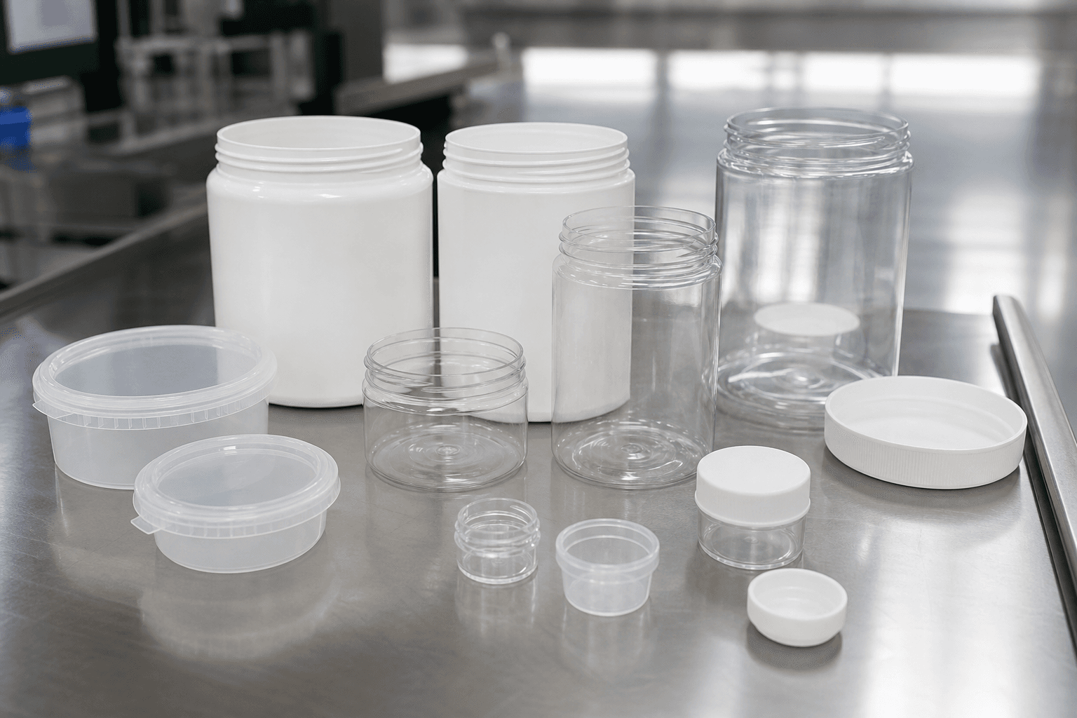 packaging containers jars realistic