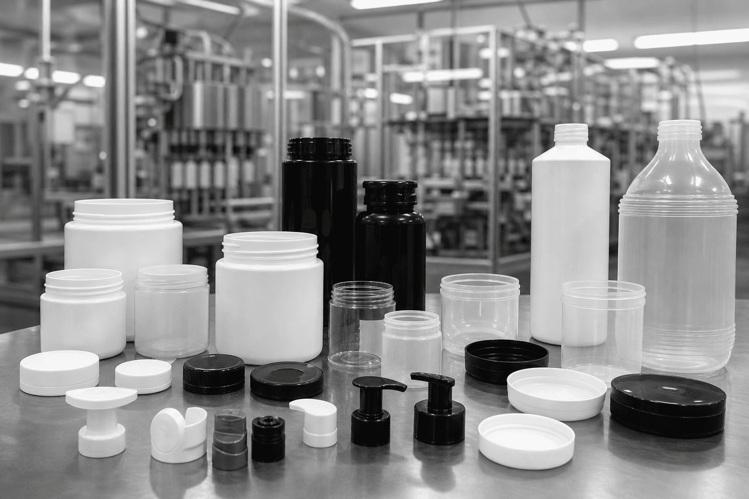 Injection molded packaging components illustrating design for manufacturability review