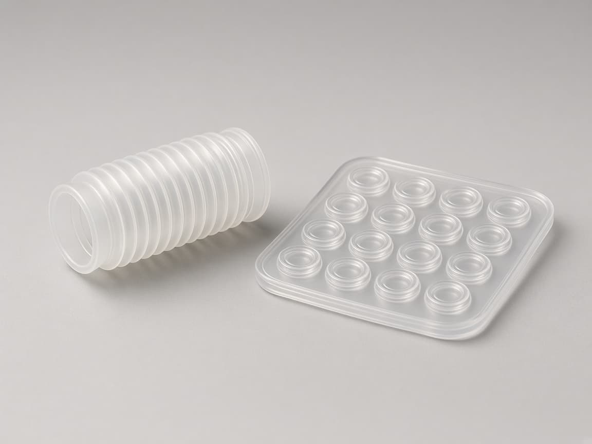 Translucent LSR overmolding bellow and clear keypad membrane for sealing