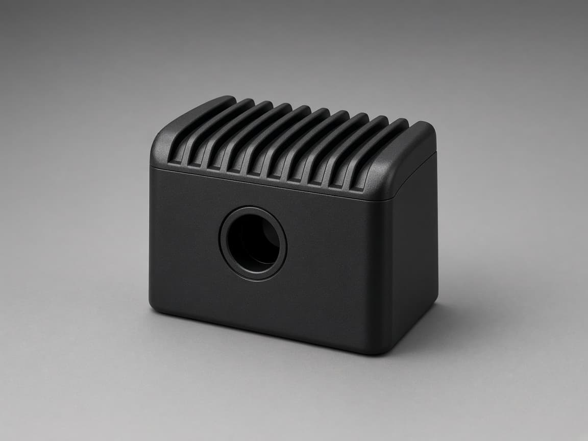 Molded housing with a show face that needs a cosmetic RFQ mark