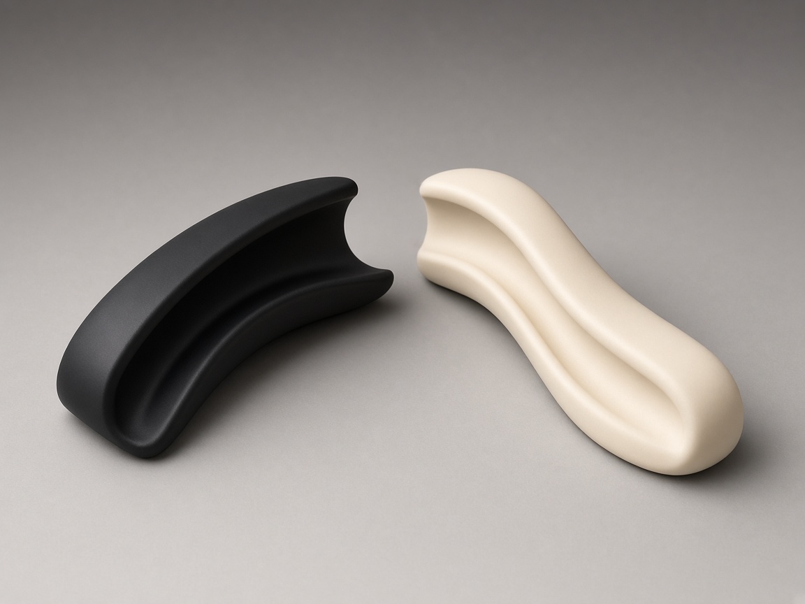 Black EVA overmolding bumper and cream flexible grip