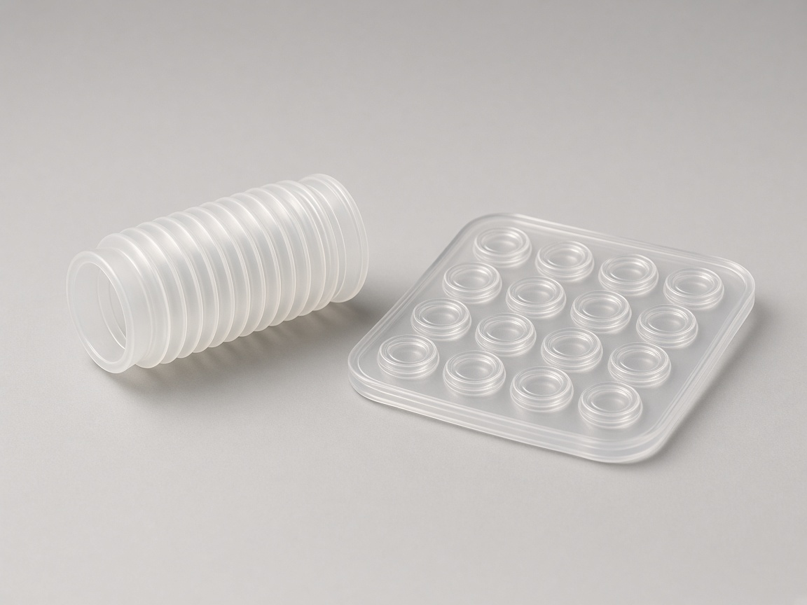 Translucent LSR overmolding bellow and clear keypad membrane for sealing